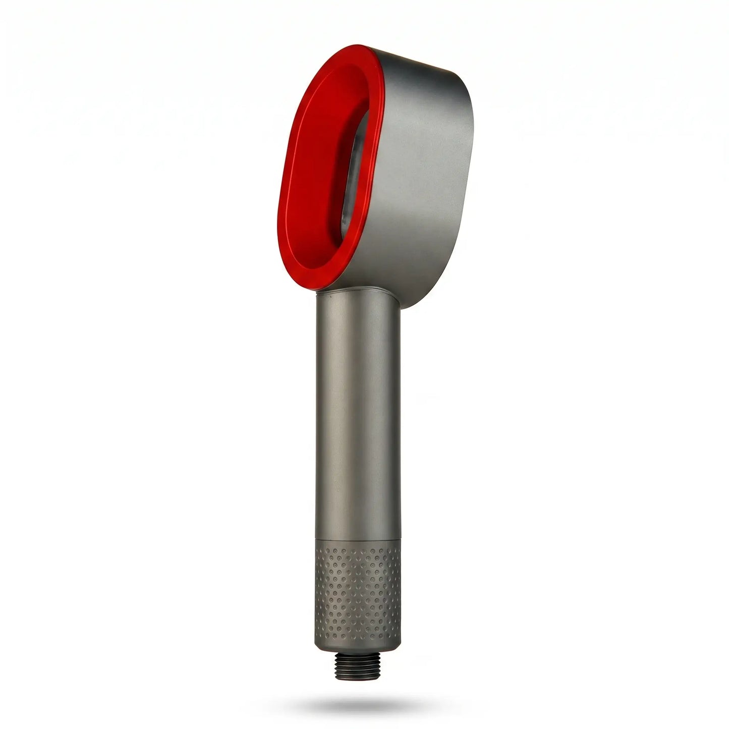 PuraMoment Aromatherapy Showerhead - Gray/Red angled view