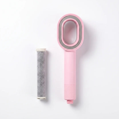 PuraMoment Aromatherapy Showerhead - Pink with filter cartridge