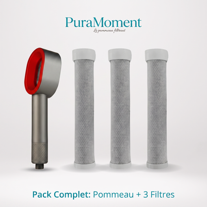 PuraMoment Complete Set - Showerhead + 3 Filters
